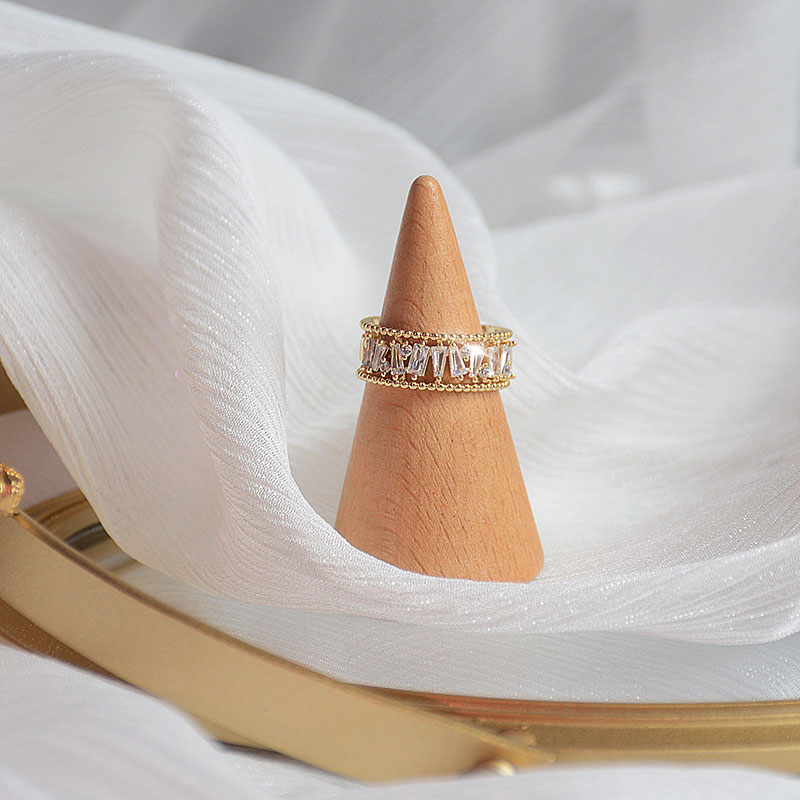 Abby Gold Adjustable Triple Row Ring