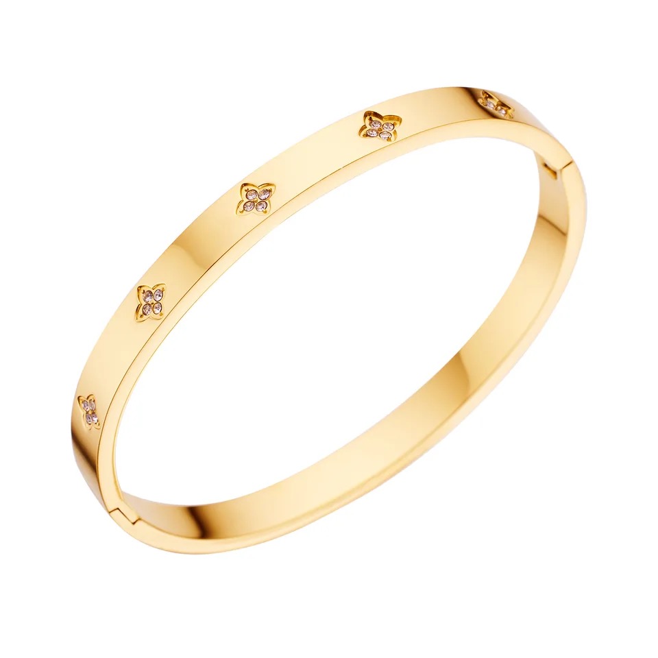Luxury Gold Clover Bracelet